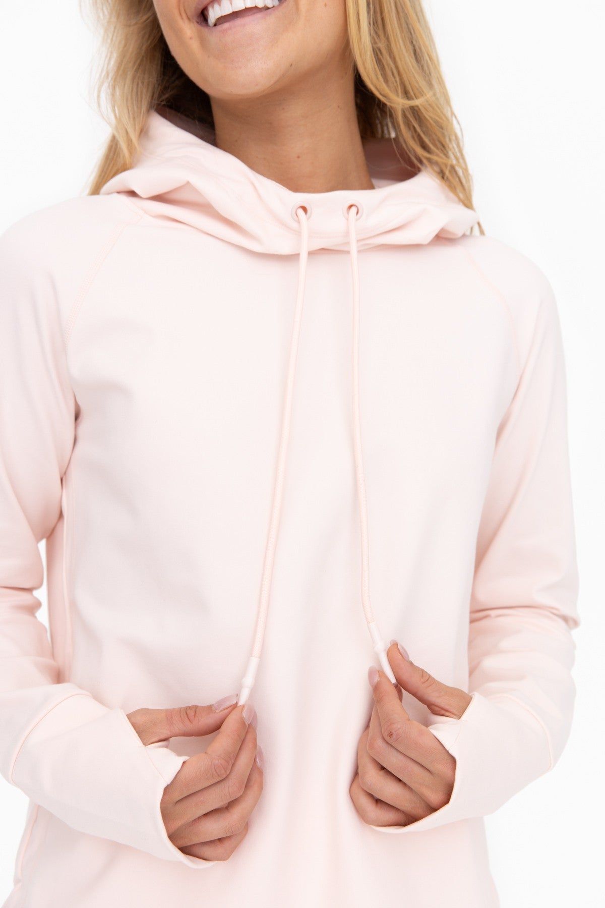 Light Pink Hooded Long Sleeve Active Top sold by Pinkblush product image thumbnail 5