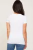 White Basic Crew Neck Tee sold by Pinkblush