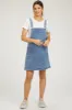 Navy Denim Maternity Overall Dress sold by Pinkblush