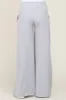 Heather Grey Wide Leg Fray Hem Maternity Sweatpants sold by Pinkblush