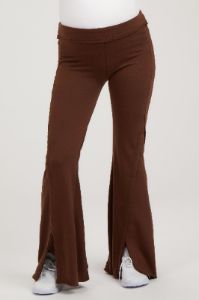Brown Terry Flare Maternity Lounge Pants sold by Pinkblush