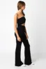 Black Cutout Jumpsuit sold by Pinkblush