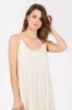 Beige Striped Side Pocket Midi Dress sold by Pinkblush
