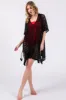 Black Crochet Knit Swim Cover Up sold by Pinkblush