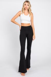 Black Side Slit Leggings sold by Pinkblush