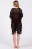 Black Crochet Knit Swim Cover Up sold by Pinkblush