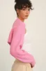 Rose Pink Ribbed Knit Bolero Cardigan sold by Pinkblush
