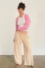 Rose Pink Ribbed Knit Bolero Cardigan sold by Pinkblush