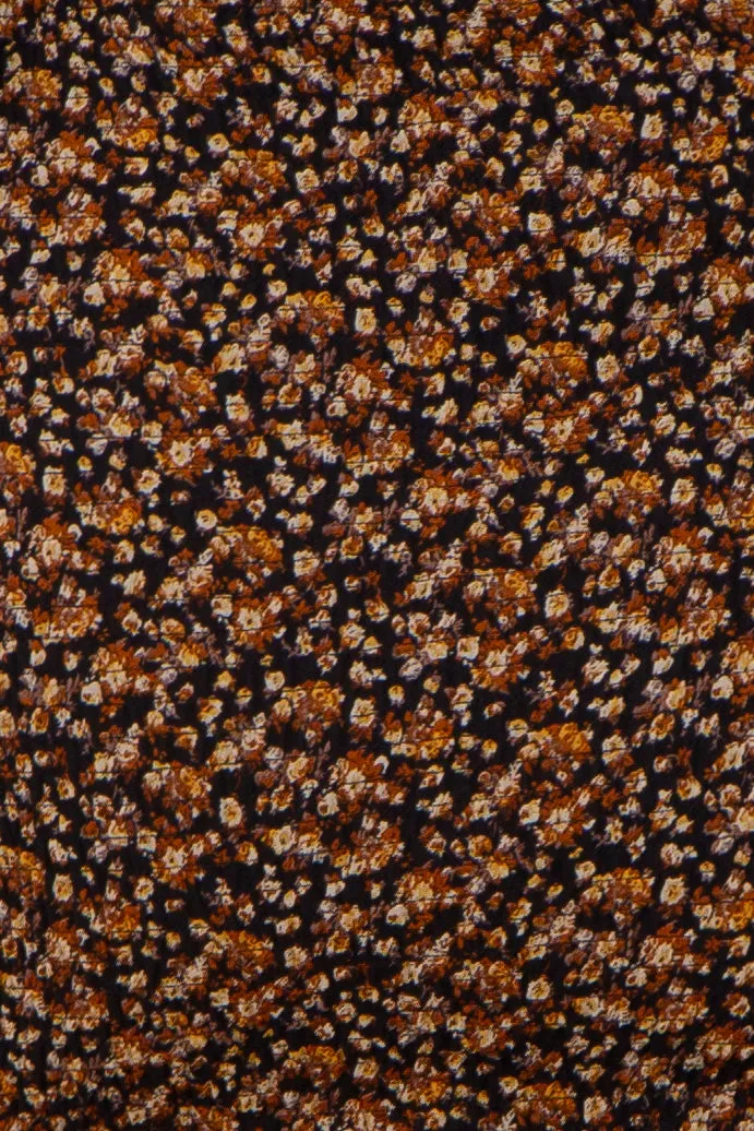 Black Floral Smocked Fitted Maternity Mini Dress sold by Pinkblush product image thumbnail 4