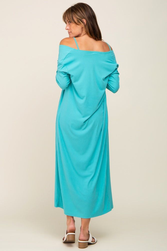 Jade Ribbed Cardigan 2 Piece Set sold by Pinkblush product image thumbnail 3