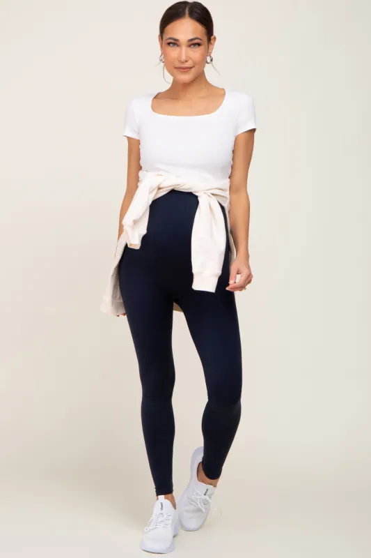 Navy Belly Bandit Bump Support Leggings sold by Pinkblush