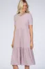 Lavender Ribbed Tiered Dress sold by Pinkblush