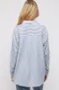 Blue Striped Button Up Long Sleeve Maternity Top sold by Pinkblush
