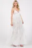 Ivory Floral Lace Overlay Maxi Dress sold by Pinkblush