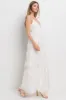 Ivory Floral Lace Overlay Maxi Dress sold by Pinkblush