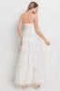 Ivory Floral Lace Overlay Maxi Dress sold by Pinkblush