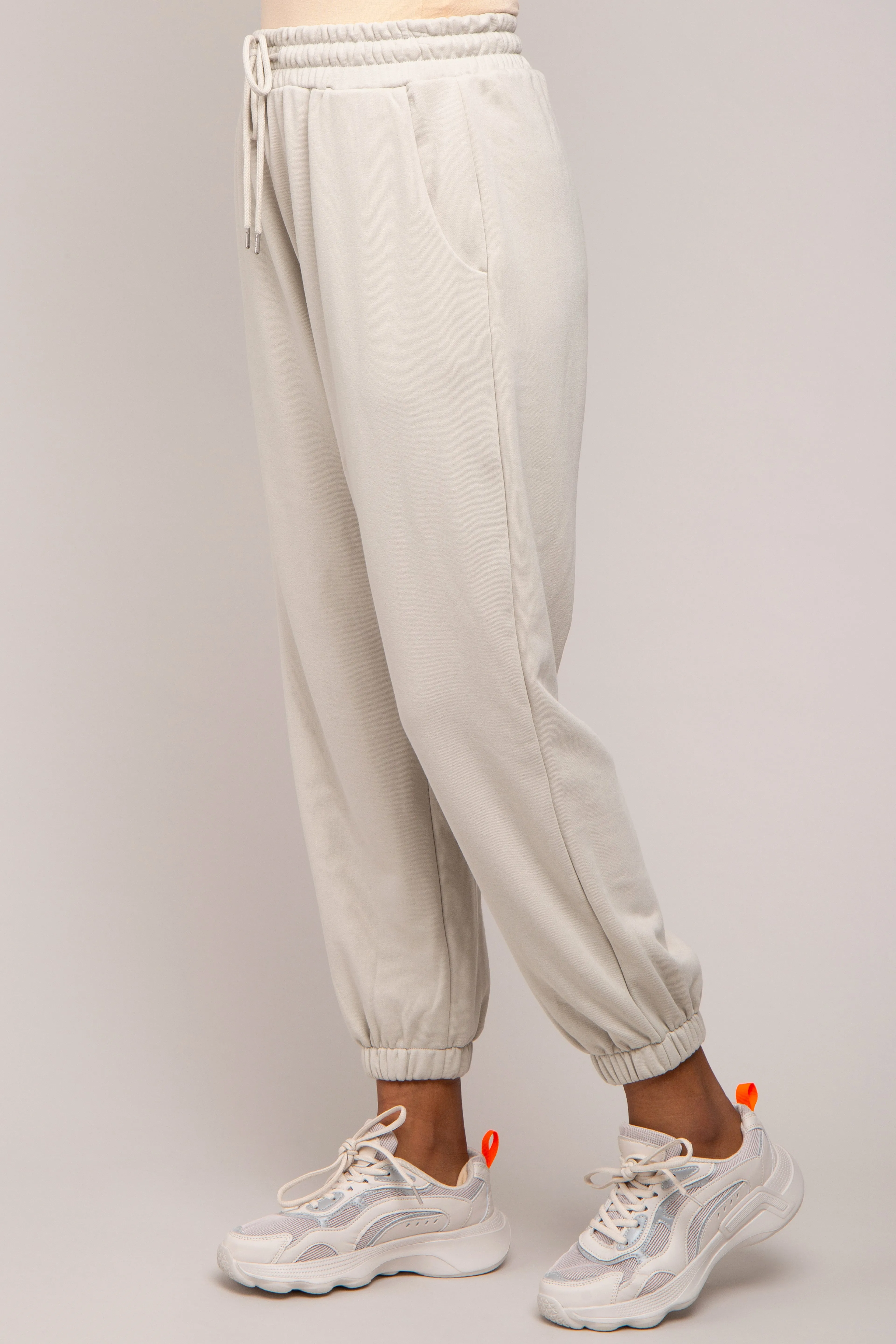 Grey Drawstring Sweatpants sold by Pinkblush product image thumbnail 3