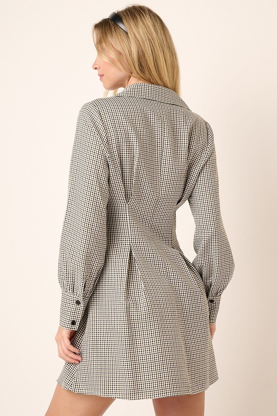 Olive Plaid Shirt Dress sold by Pinkblush product image thumbnail 3