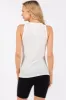 Ivory Heathered Tank Top sold by Pinkblush