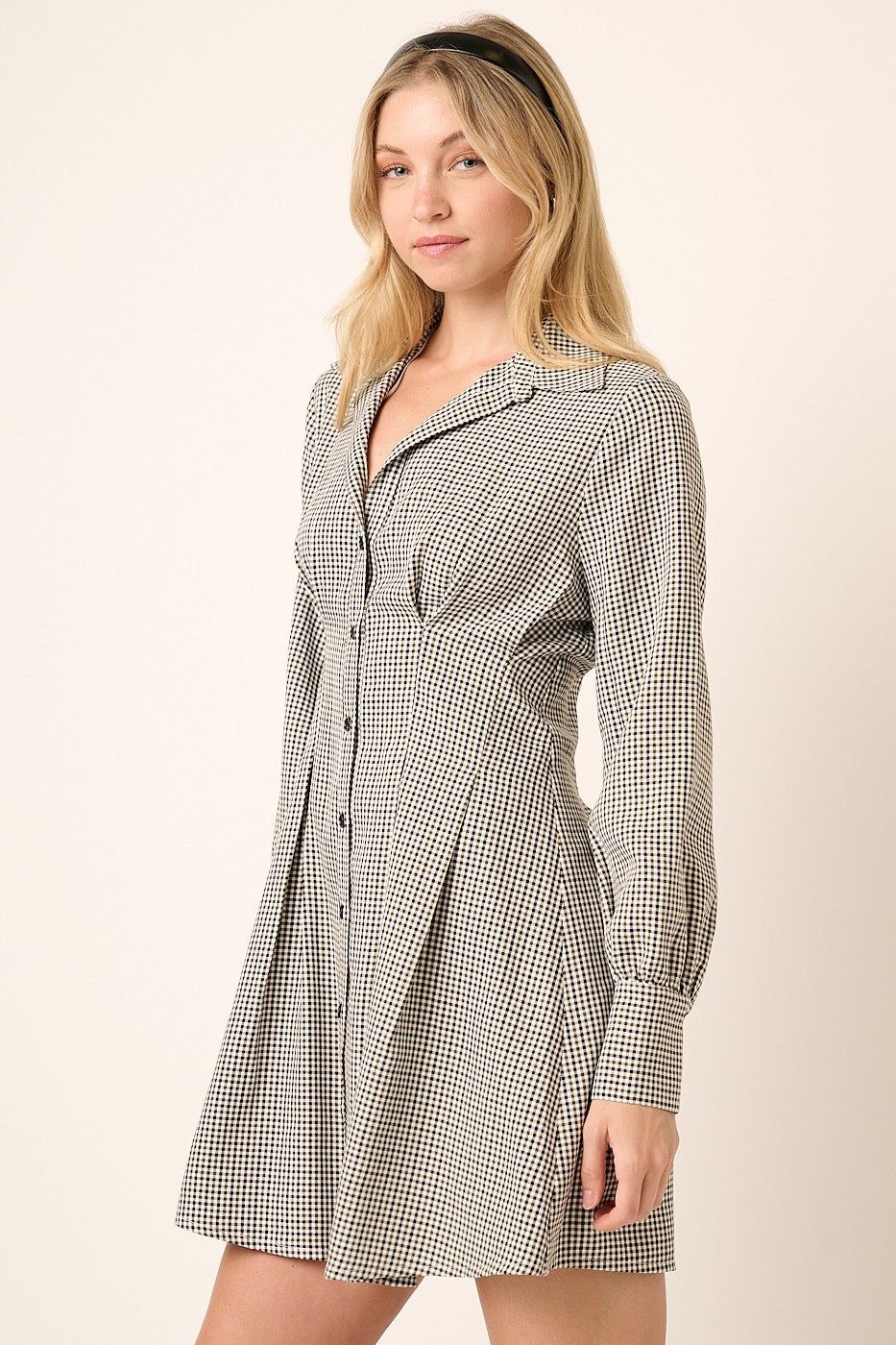 Olive Plaid Shirt Dress sold by Pinkblush product image thumbnail 2