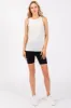 Ivory Heathered Tank Top sold by Pinkblush