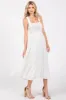 White Smocked Bodice Maxi Dress sold by Pinkblush