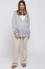Heather Grey Hooded Maternity Jacket sold by Pinkblush