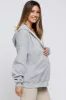Heather Grey Hooded Maternity Jacket sold by Pinkblush