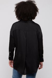 Black Striped Button Up Top sold by Pinkblush