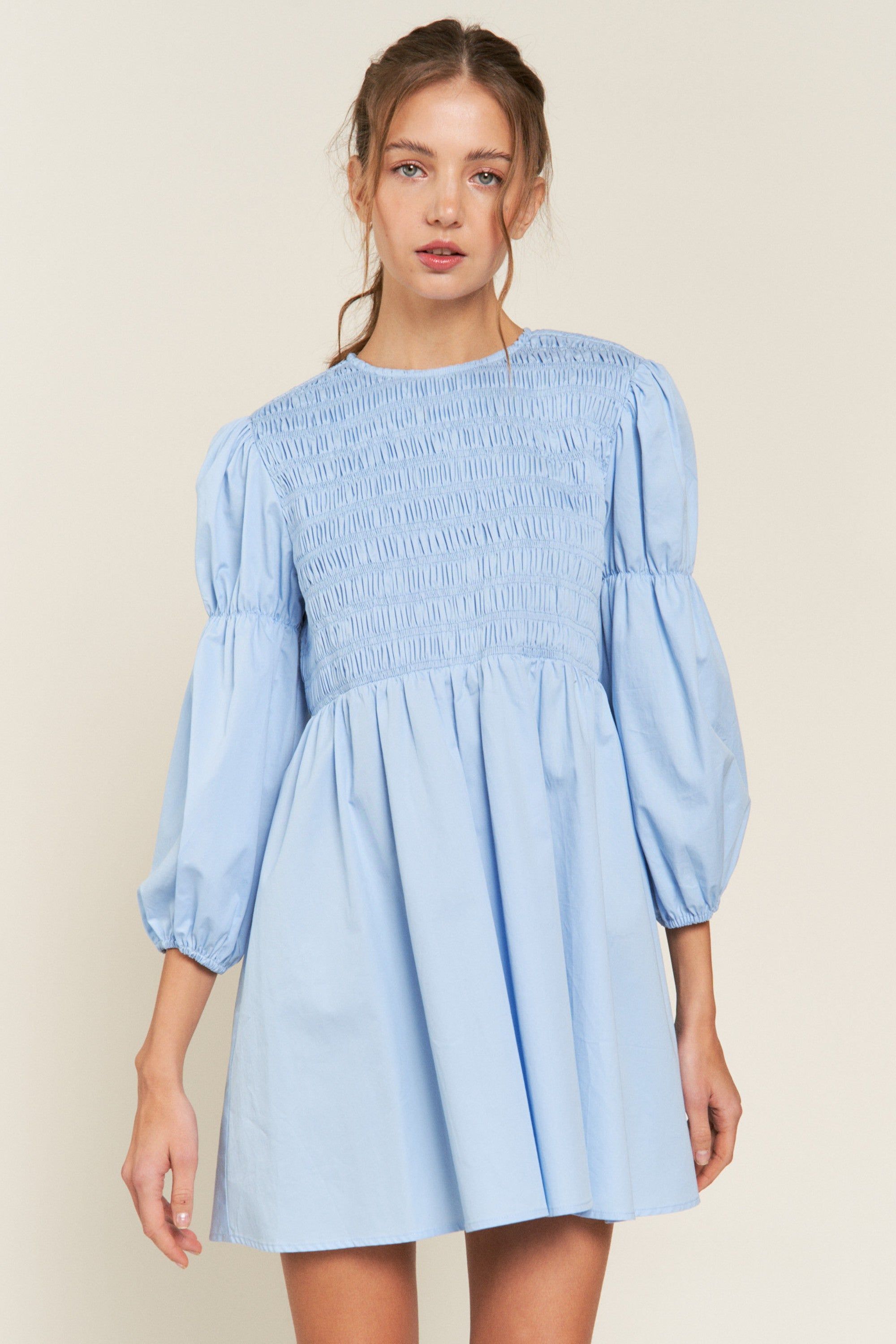 Blue White Mini Dress sold by Pinkblush