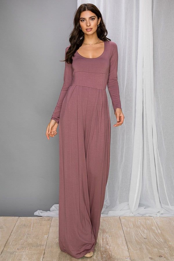 Mocha Jumpsuit sold by Pinkblush