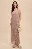 Mushroom Crochet Maxi Tank Dress sold by Pinkblush