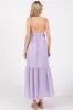 Lavender Floral Eyelet Shoulder Tie Dress sold by Pinkblush