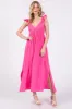 Pink Ruffle Strap Maternity Midi Dress sold by Pinkblush