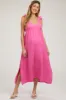 Pink Ruffle Strap Maternity Midi Dress sold by Pinkblush