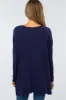 Navy Long Dolman Sleeve Top sold by Pinkblush