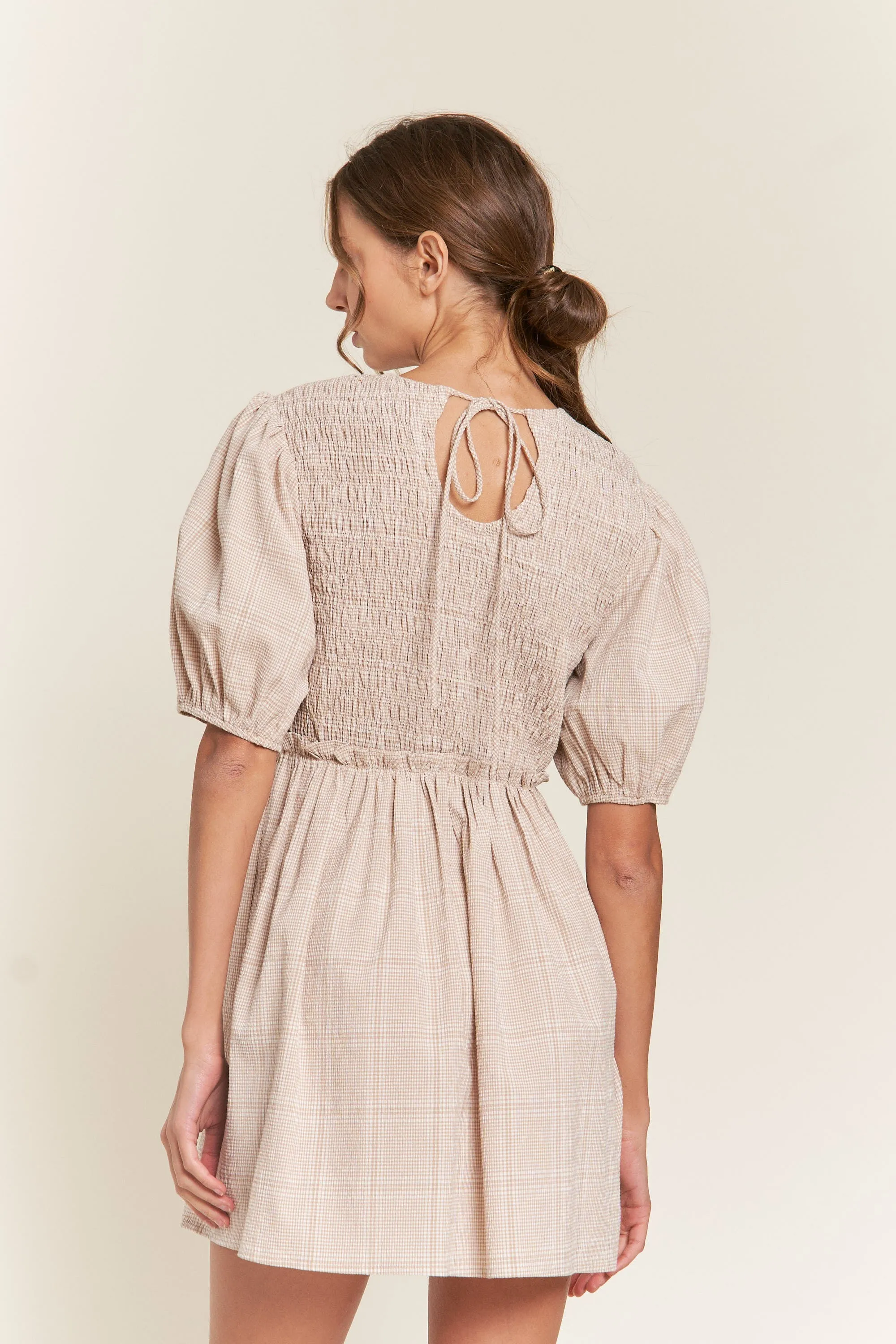 Beige Mini Dress sold by Pinkblush product image thumbnail 3