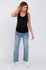 Black Seamless Maternity Fitted Tank Top sold by Pinkblush