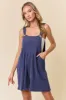 Navy Blue Ribbed Romper sold by Pinkblush
