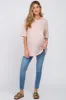 Light Pink Basic Oversized Maternity Tee sold by Pinkblush