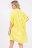 Yellow Collared Button Down Shirt Dress sold by Pinkblush