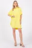 Yellow Collared Button Down Shirt Dress sold by Pinkblush