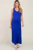 Royal Sleeveless Maternity Maxi Dress sold by Pinkblush