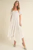 White Flowy Dress sold by Pinkblush