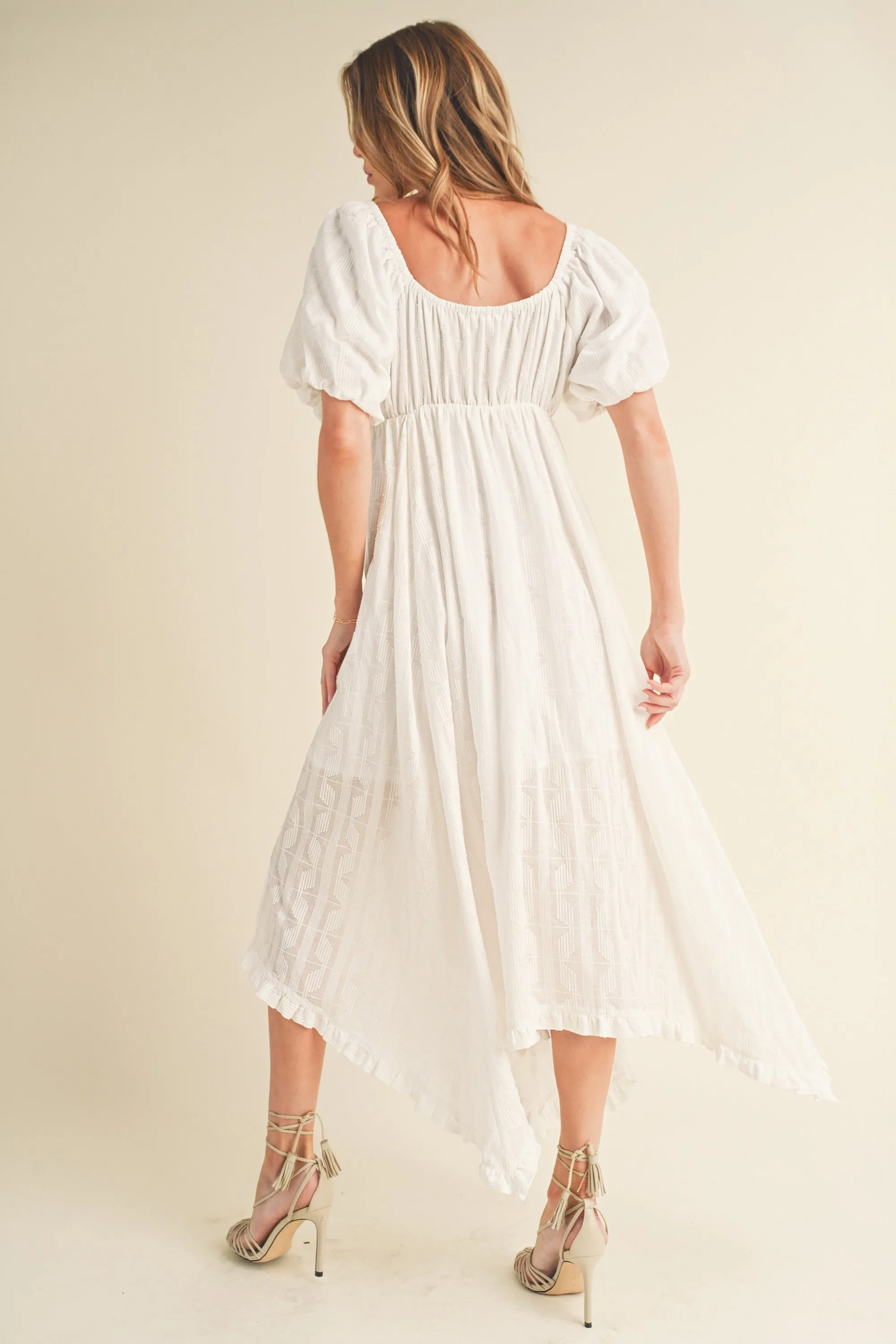 White Flowy Dress sold by Pinkblush product image thumbnail 3