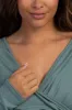 PinkBlush Olive Green Long Sleeve Wrap Front Maternity Nursing Top sold by Pinkblush
