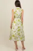 Green Floral Printed Sleeveless Maternity Midi Shirt Dress sold by Pinkblush