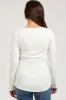 Ivory V-Neck Maternity Long Sleeve sold by Pinkblush