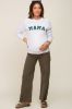 Heather Grey Mama Graphic Maternity Pullover Sweatshirt sold by Pinkblush