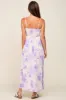 Lavender Floral Sleeveless Smocked Maxi Dress sold by Pinkblush